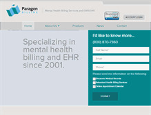 Tablet Screenshot of mentalhealthbilling.com